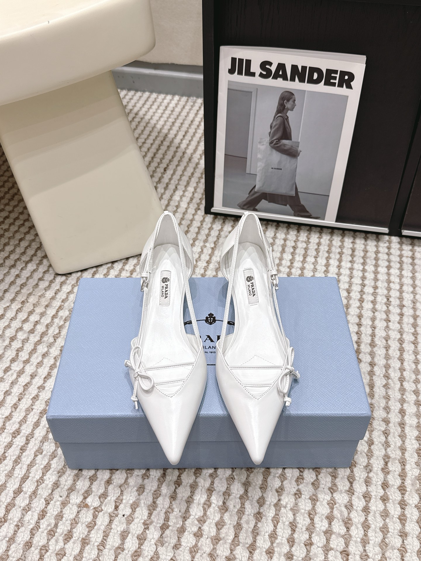 Prada Style Leather Women's Shoes style reference detail image 1 from source 784894
