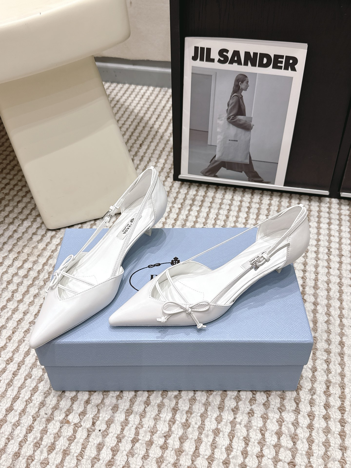 Prada Style Leather Women's Shoes style reference detail image 3 from source 784894
