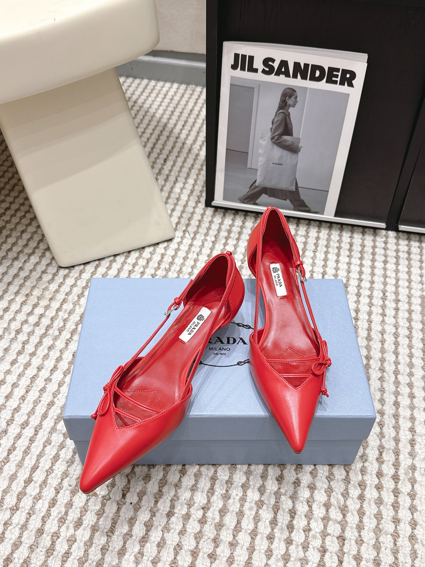 Prada Style Leather Women's Shoes style reference detail image 4 from source 784895