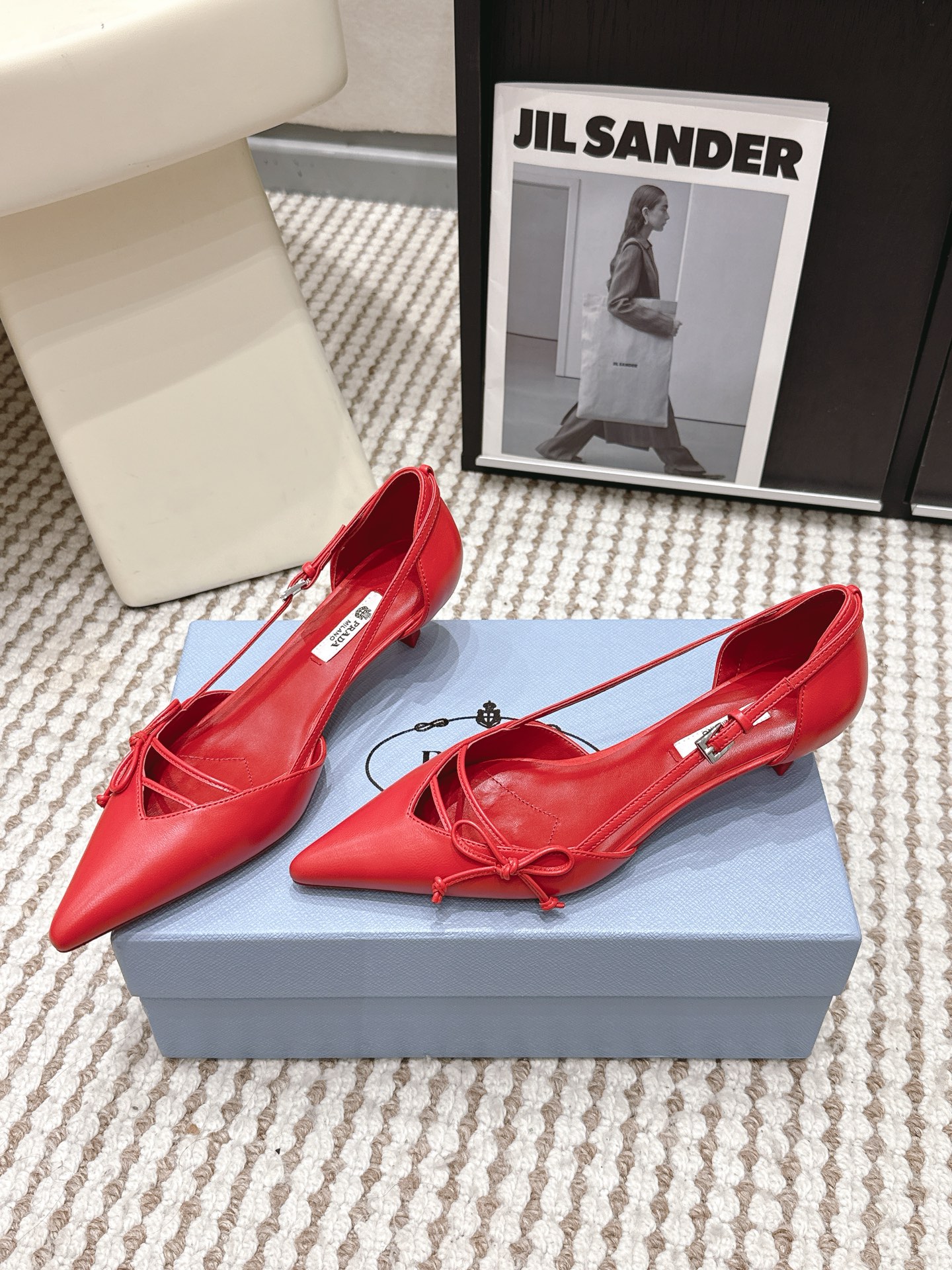 Prada Style Leather Women's Shoes style reference detail image 3 from source 784895