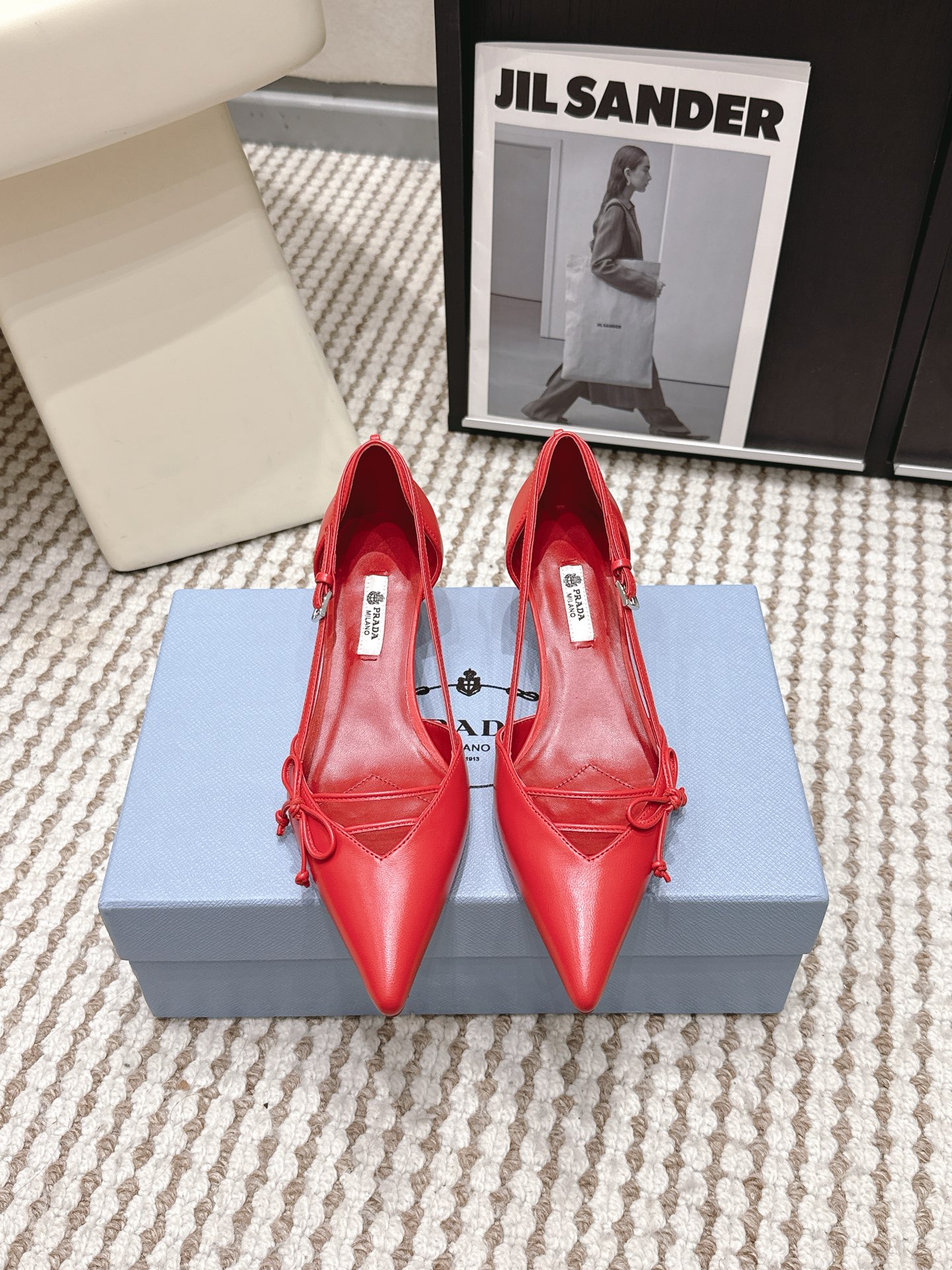 Prada Style Leather Women's Shoes style reference detail image 1 from source 784895