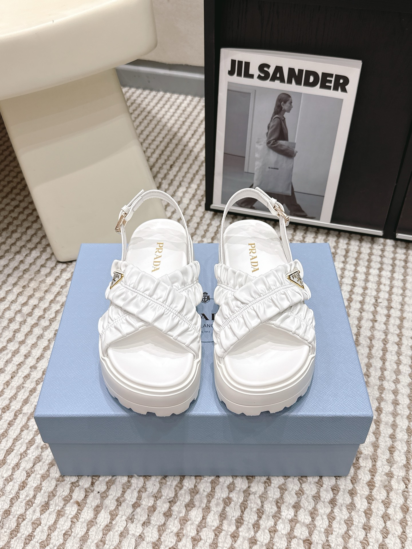 Prada Style Leather Women's Shoes style reference detail image 1 from source 784890