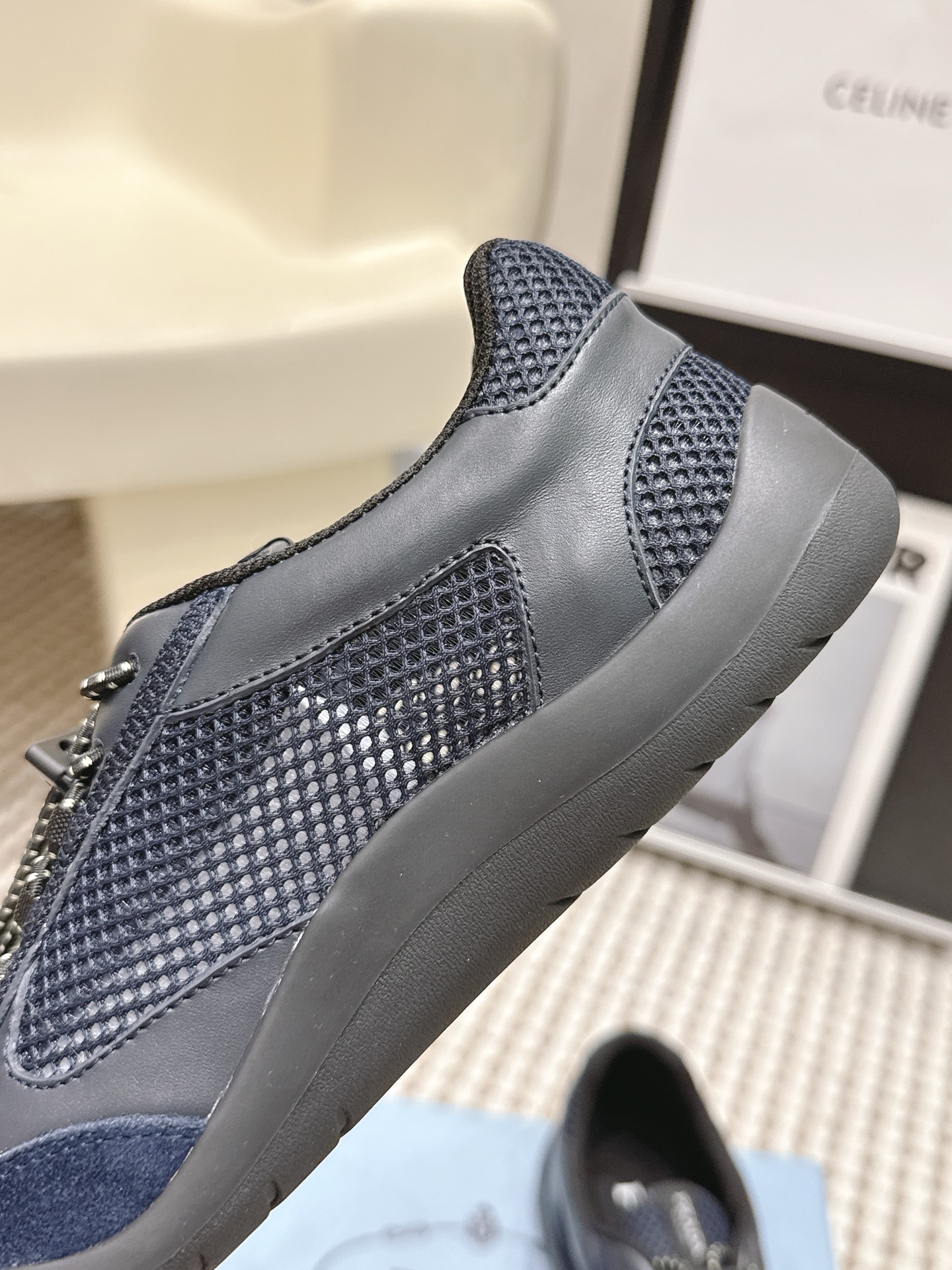 Prada Style Leather Women's Shoes style reference detail image 7 from source 784913