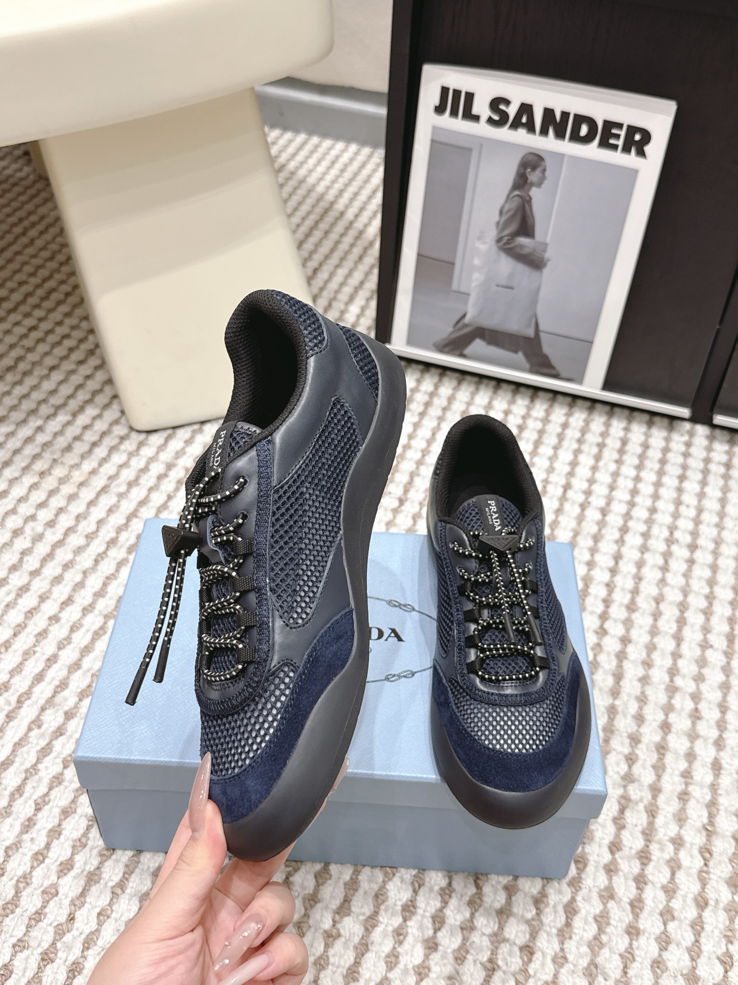Prada Style Leather Women's Shoes style reference detail image 5 from source 784913