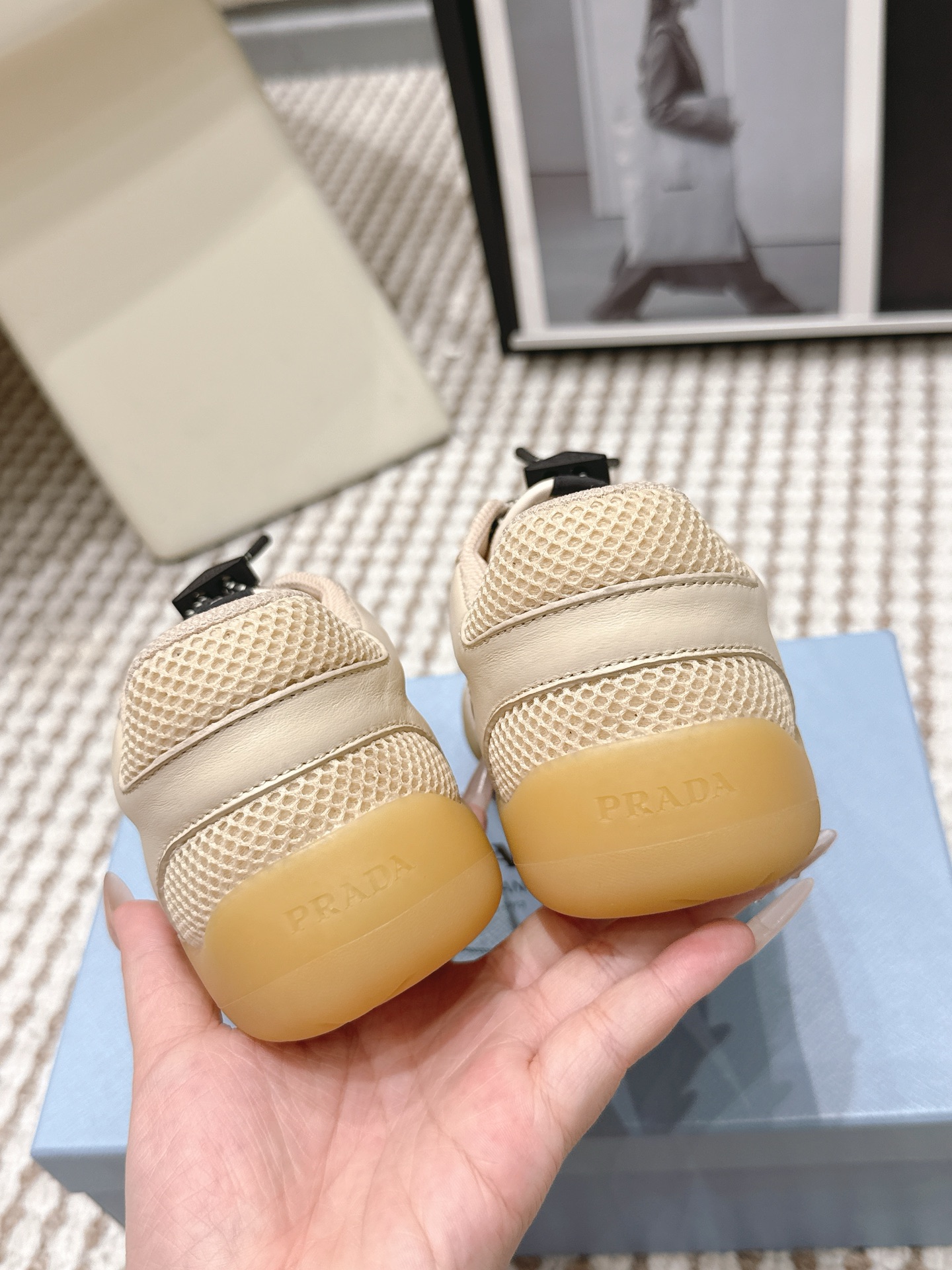Prada Style Leather Women's Shoes style reference detail image 8 from source 784915