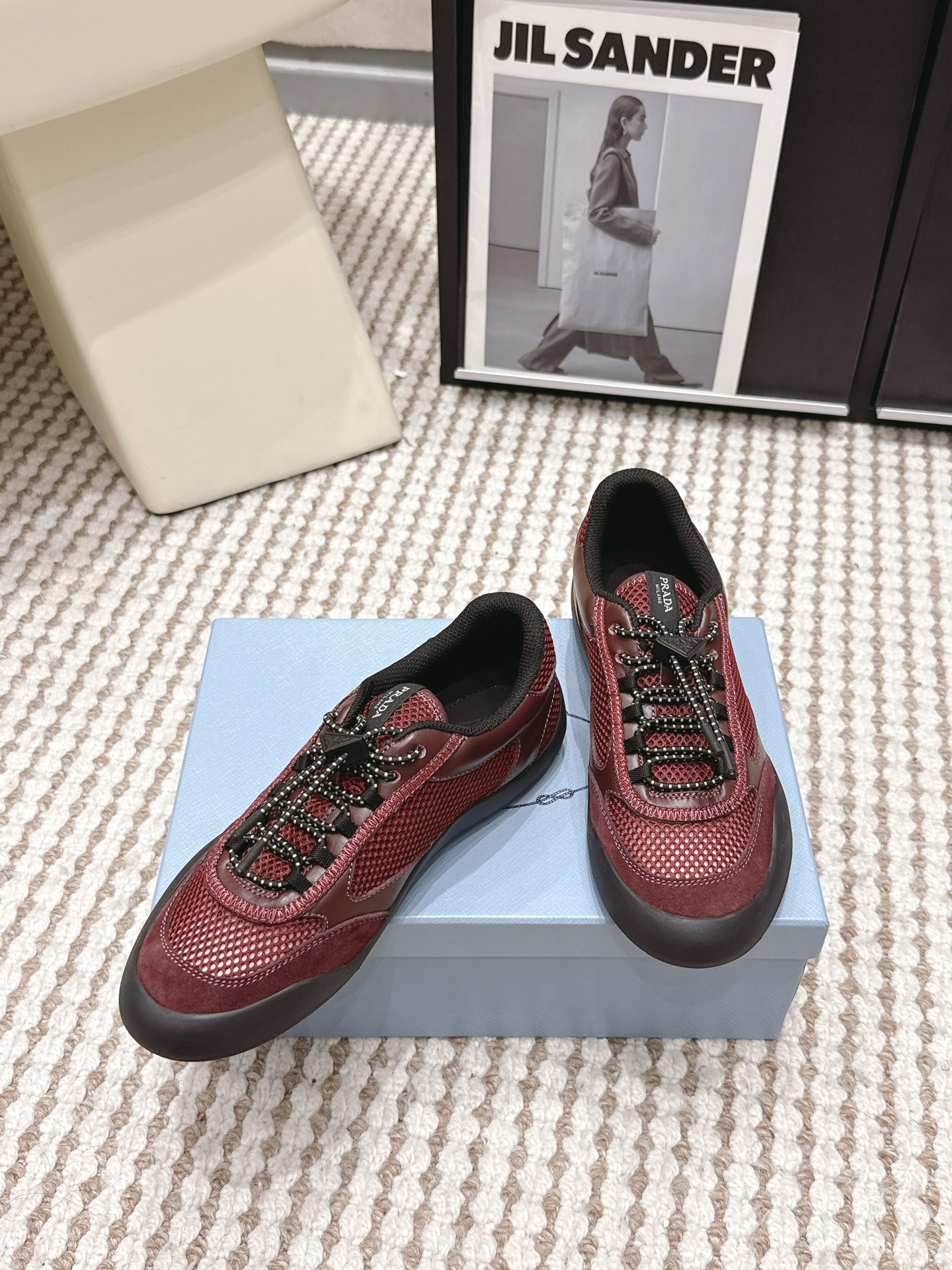 Prada Style Leather Women's Shoes style reference detail image 4 from source 784916