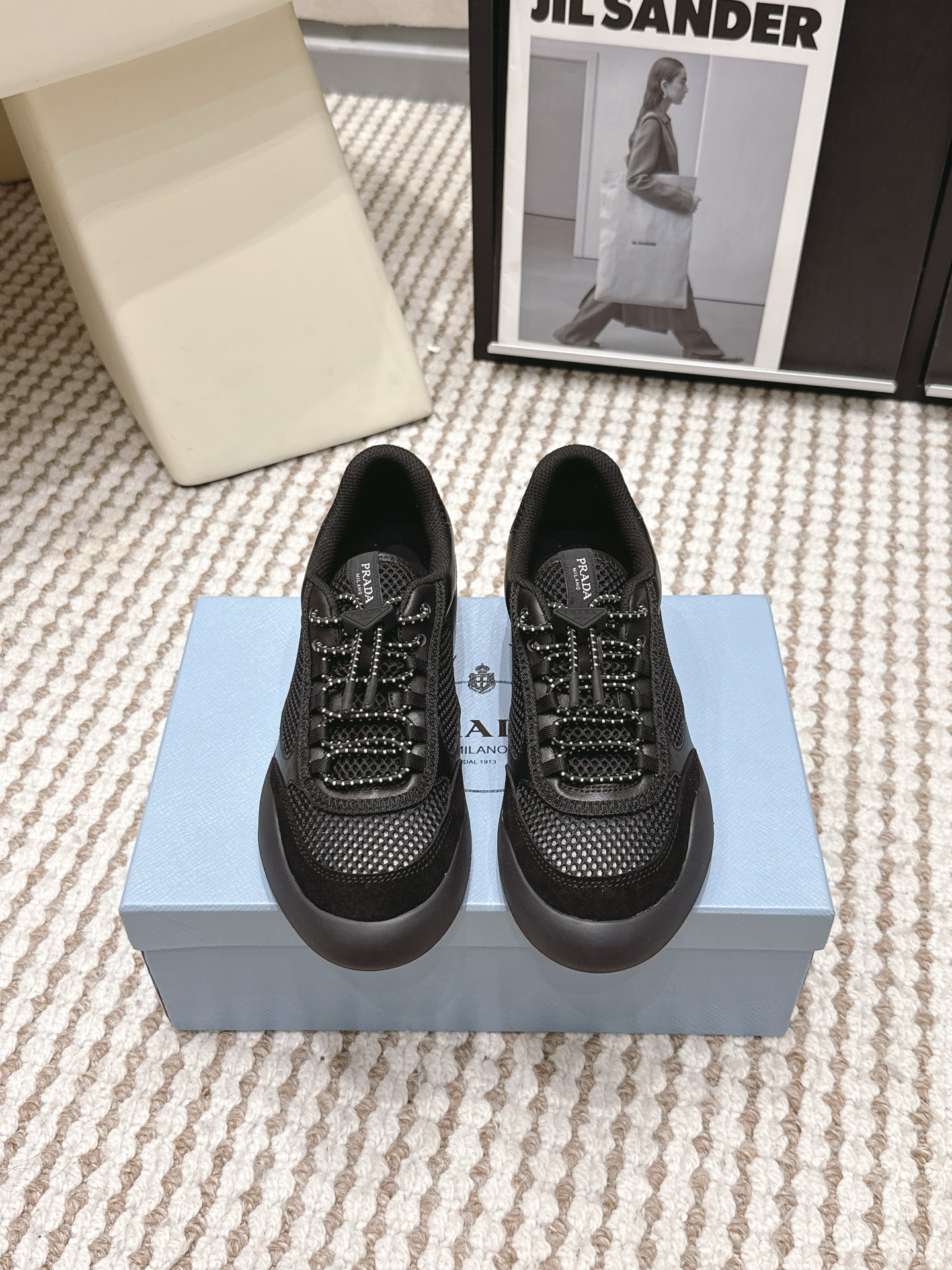 Prada Style Leather Women's Shoes style reference detail image 1 from source 784917