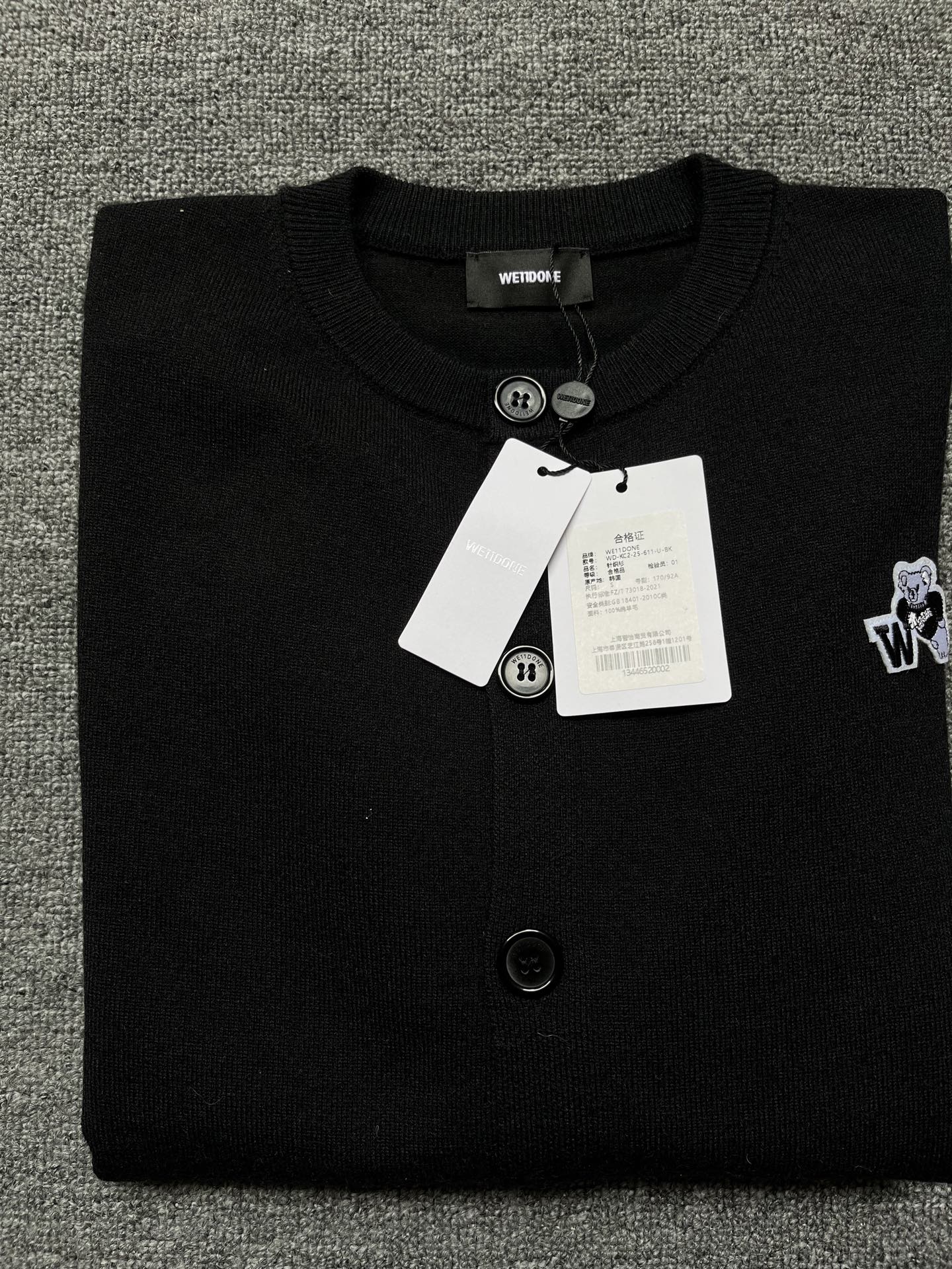 Title: ‘WE11DONE P696 Original Hardcore Female Suit with Tweezer – Fall/Winter Collection’ – Black, Sizes SML. - 图片 7