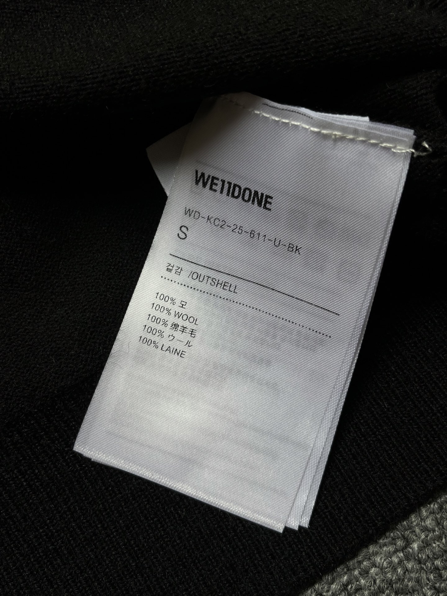 Title: ‘WE11DONE P696 Original Hardcore Female Suit with Tweezer – Fall/Winter Collection’ – Black, Sizes SML. - 图片 9