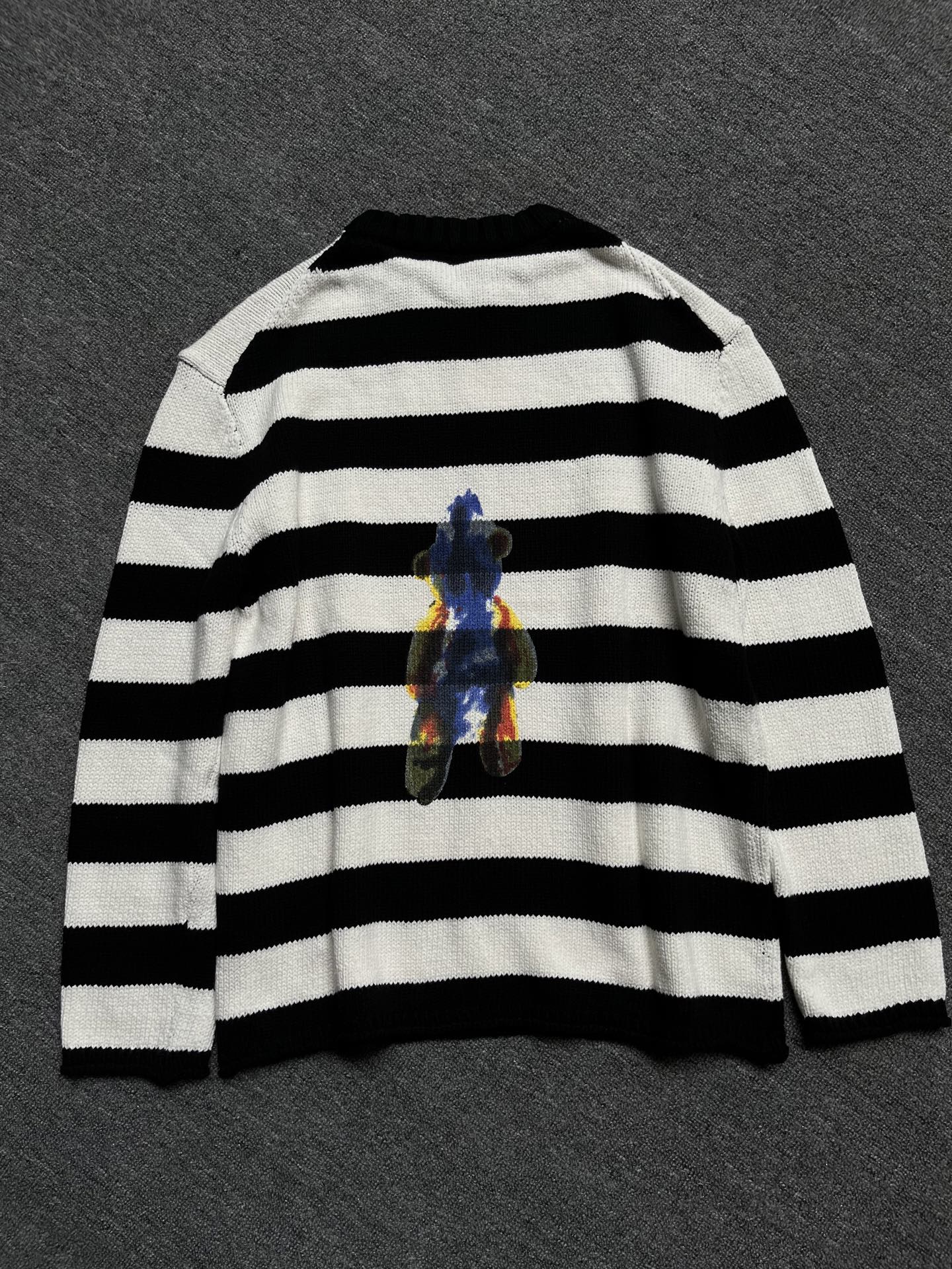 High-Quality Women’s Dress and Coat Set by WE11DONE in Black and White Stripes - 图片 2