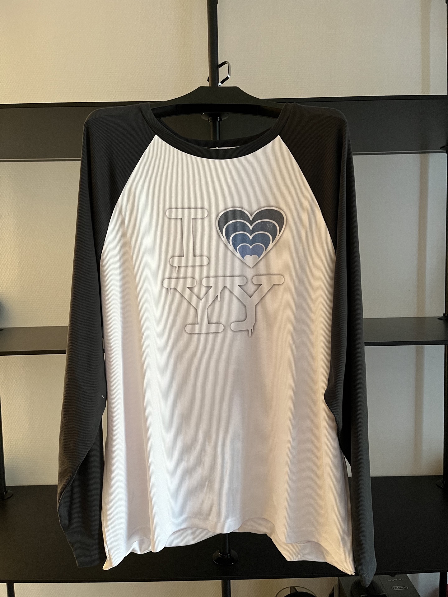 Женский свитшот реглан с принтом I Love YY