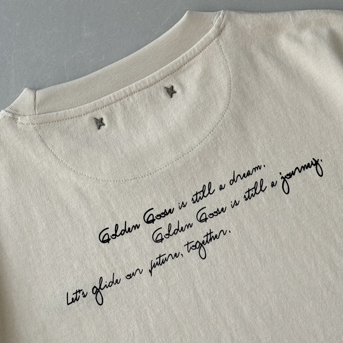 Golden Goose Distressed Cotton Tee with Embroidered Logo - Unisex Style 9 i1746779399828 9564 0 5