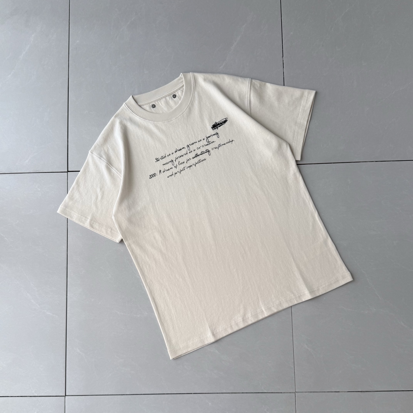 Golden Goose Distressed Cotton Tee with Embroidered Logo - Unisex Style 3 i1746781994479 3029 0 7