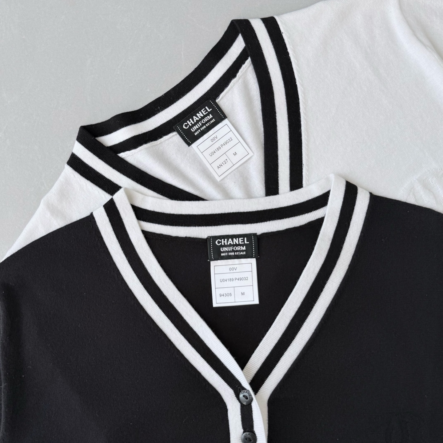 Chanel Women's Striped Trim Knit Short Sleeve Top - Soft & Comfortable 10 i1746803379796 5070 0 8