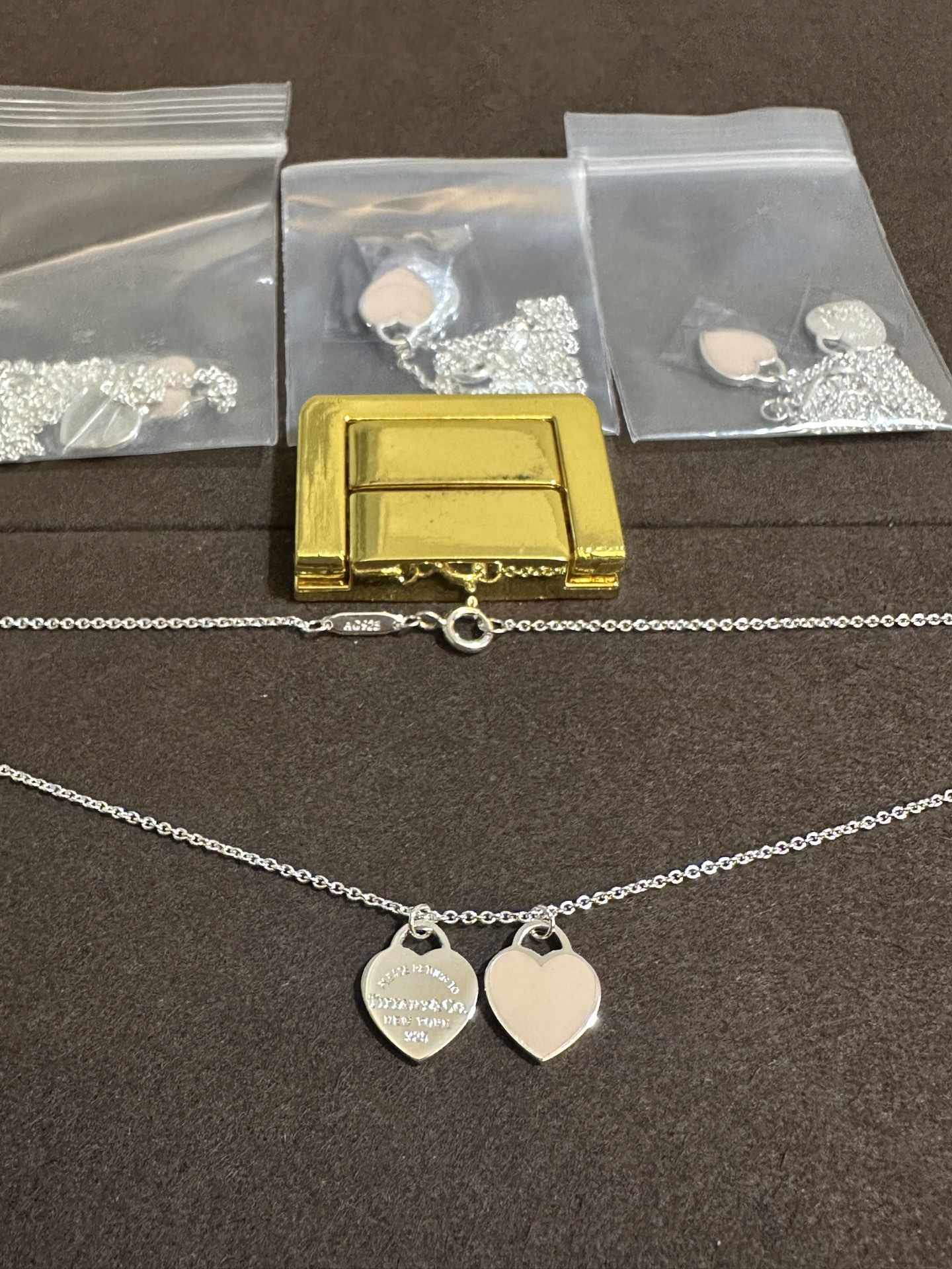 纯银顶级版蒂芙尼桃心项链，(实价)85