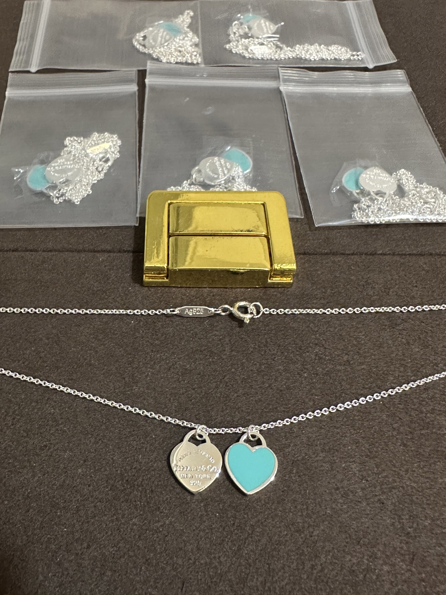 纯银顶级版蒂芙尼桃心项链，(实价)85