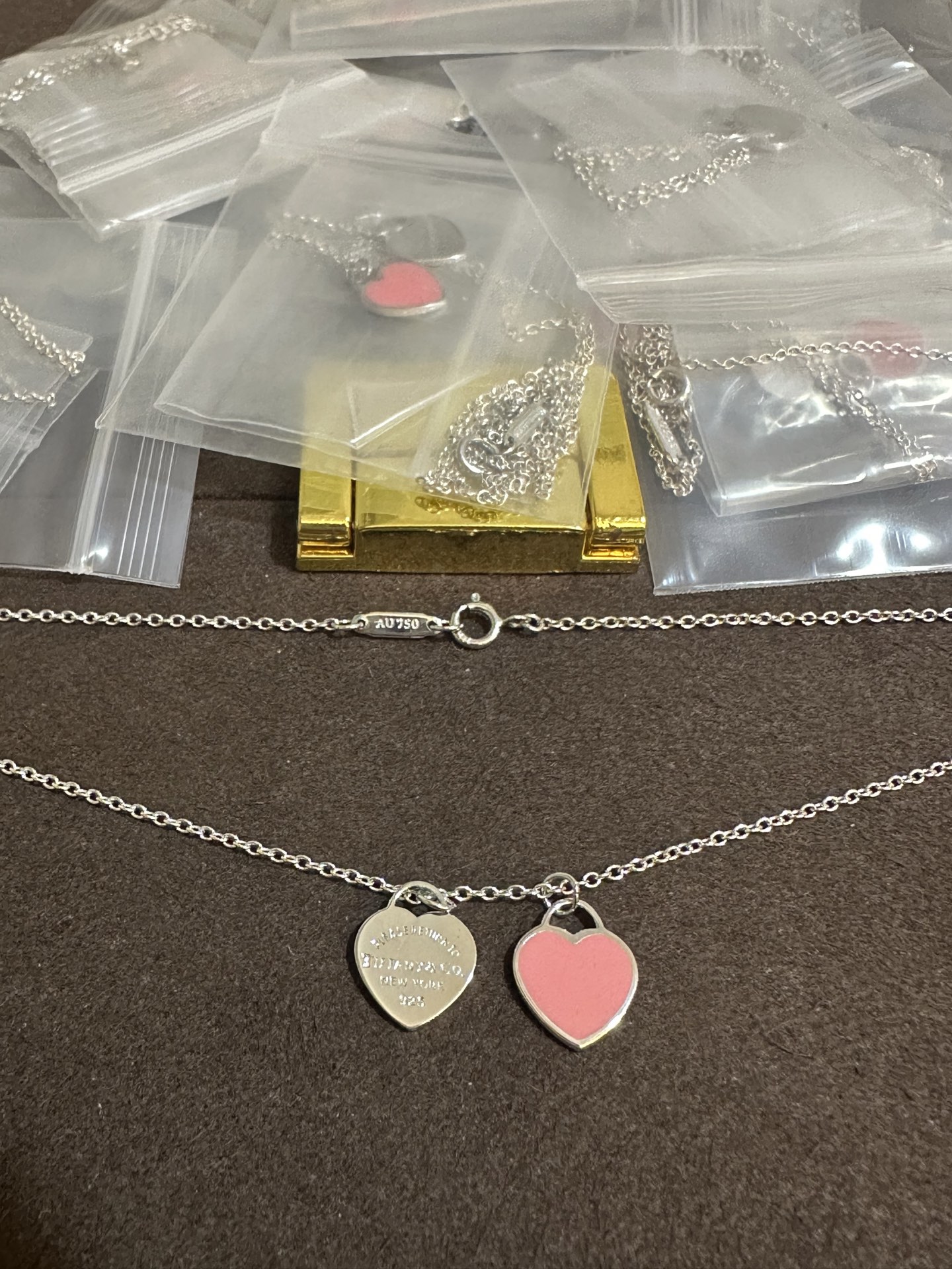 纯银顶级版蒂芙尼桃心项链，(实价)85