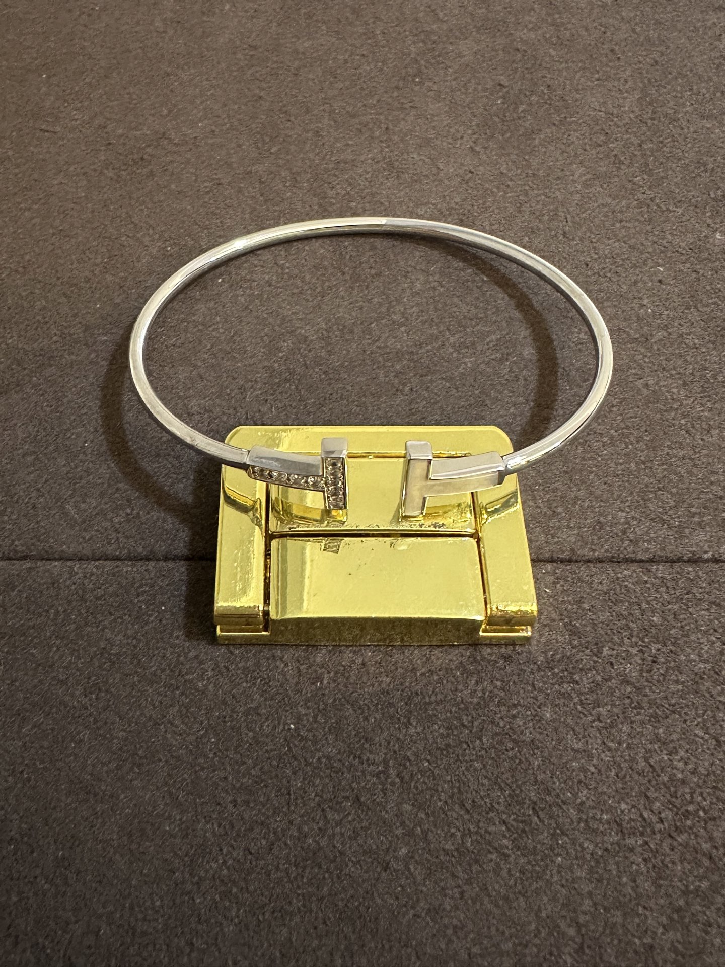 纯银顶级版蒂芙尼双T手镯，(实价)140