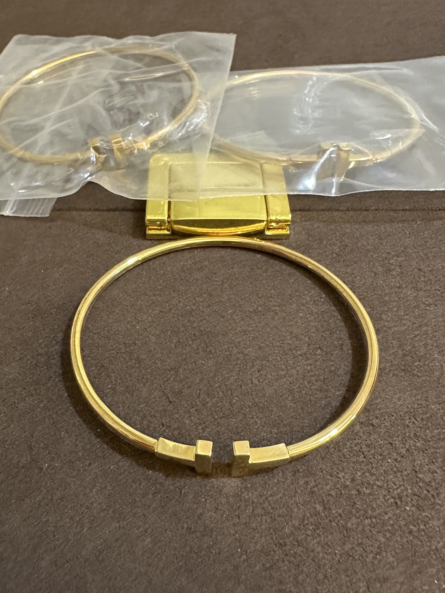 纯银顶级版蒂芙尼双T手镯，(实价)130