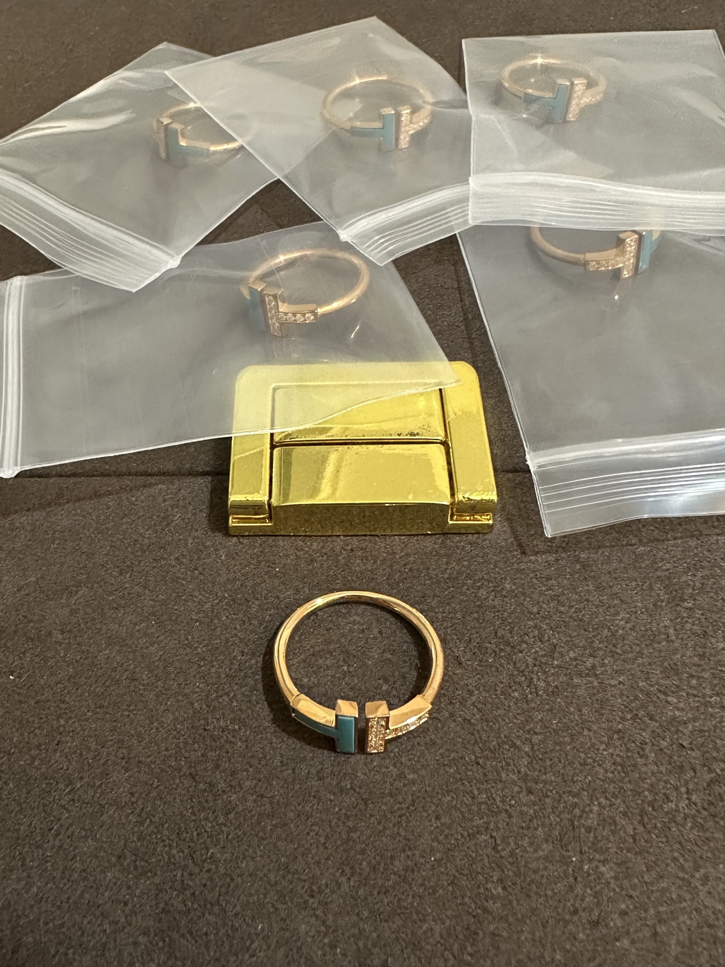 纯银顶级版蒂芙尼双T戒指，(实价)85