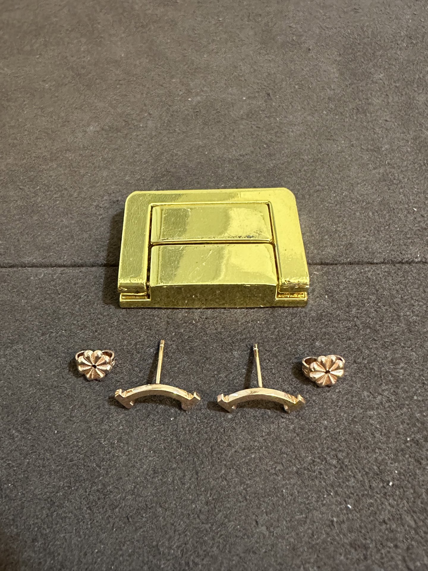 纯银顶级版蒂芙尼玫瑰金无钻笑脸耳钉