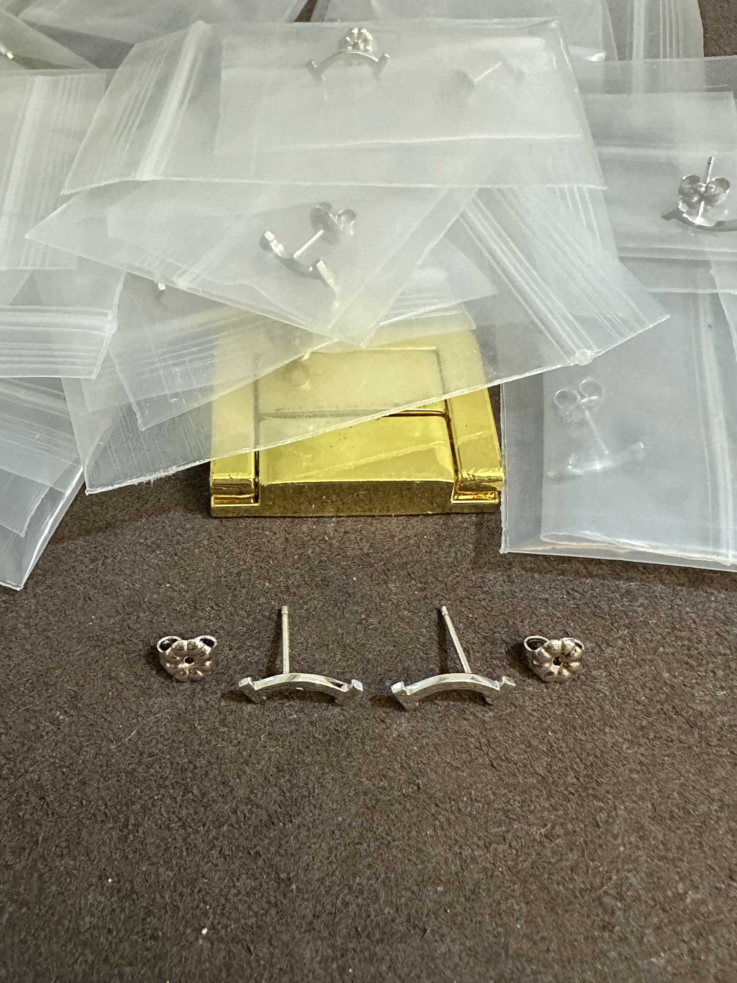 纯银顶级版蒂芙尼银色无钻笑脸耳钉