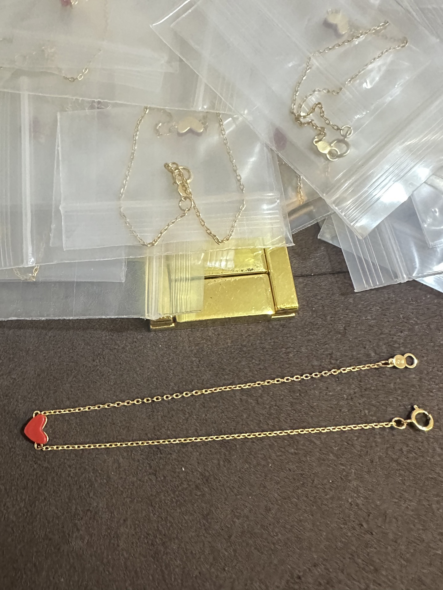 纯银顶级版AHKAH小红心手链