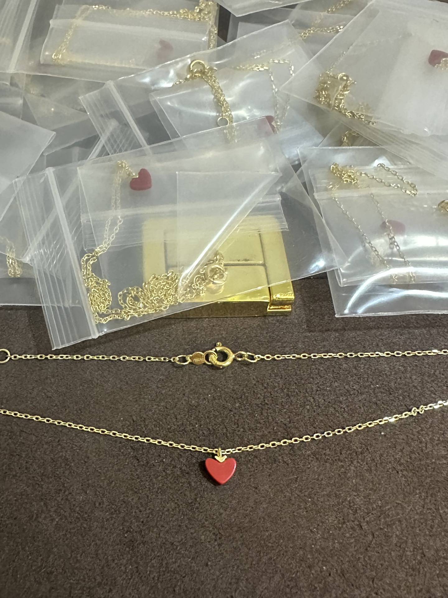 纯银顶级版AHKAH小红心项链