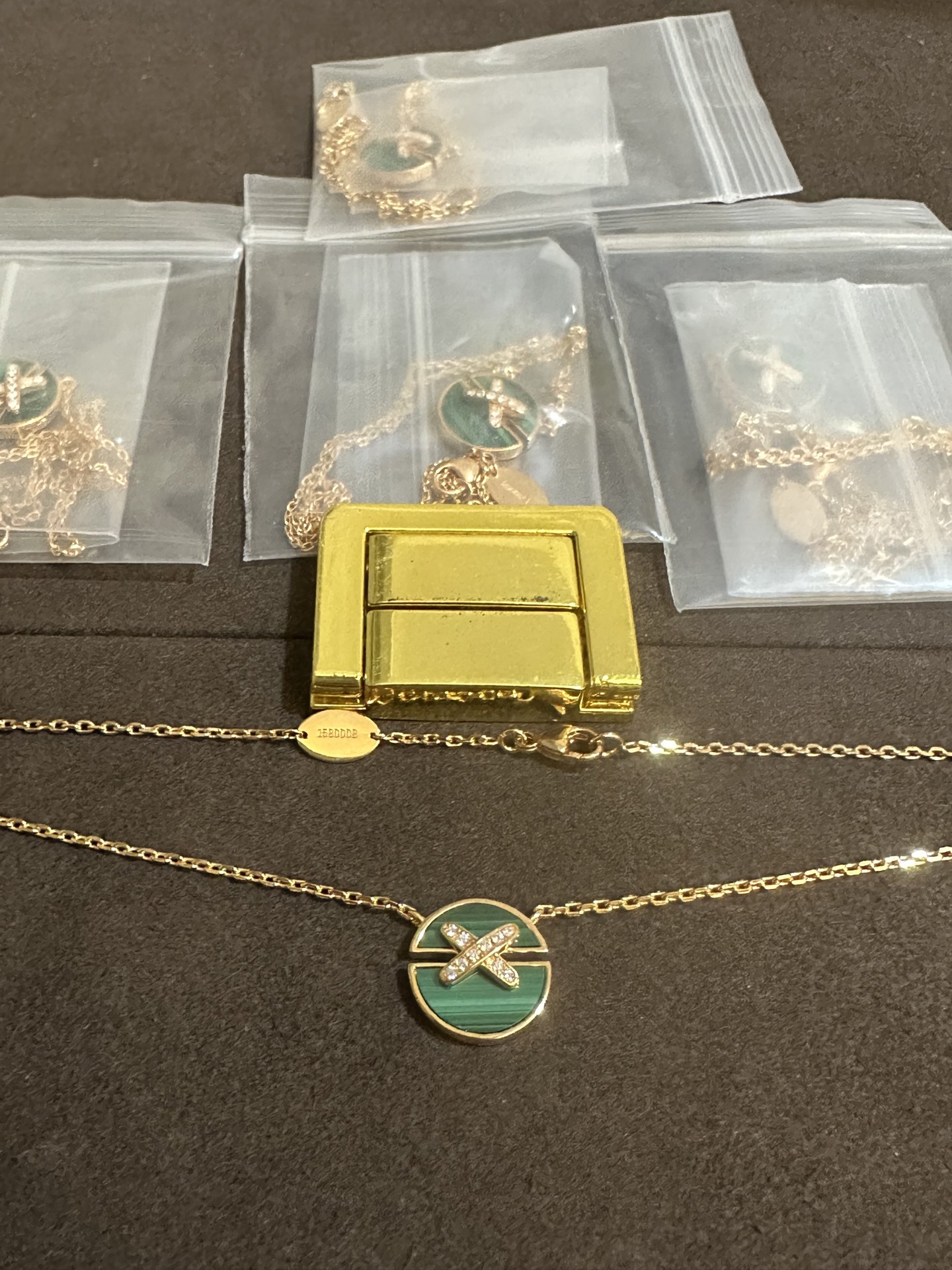 纯银顶级版尚美交叉贝母项链