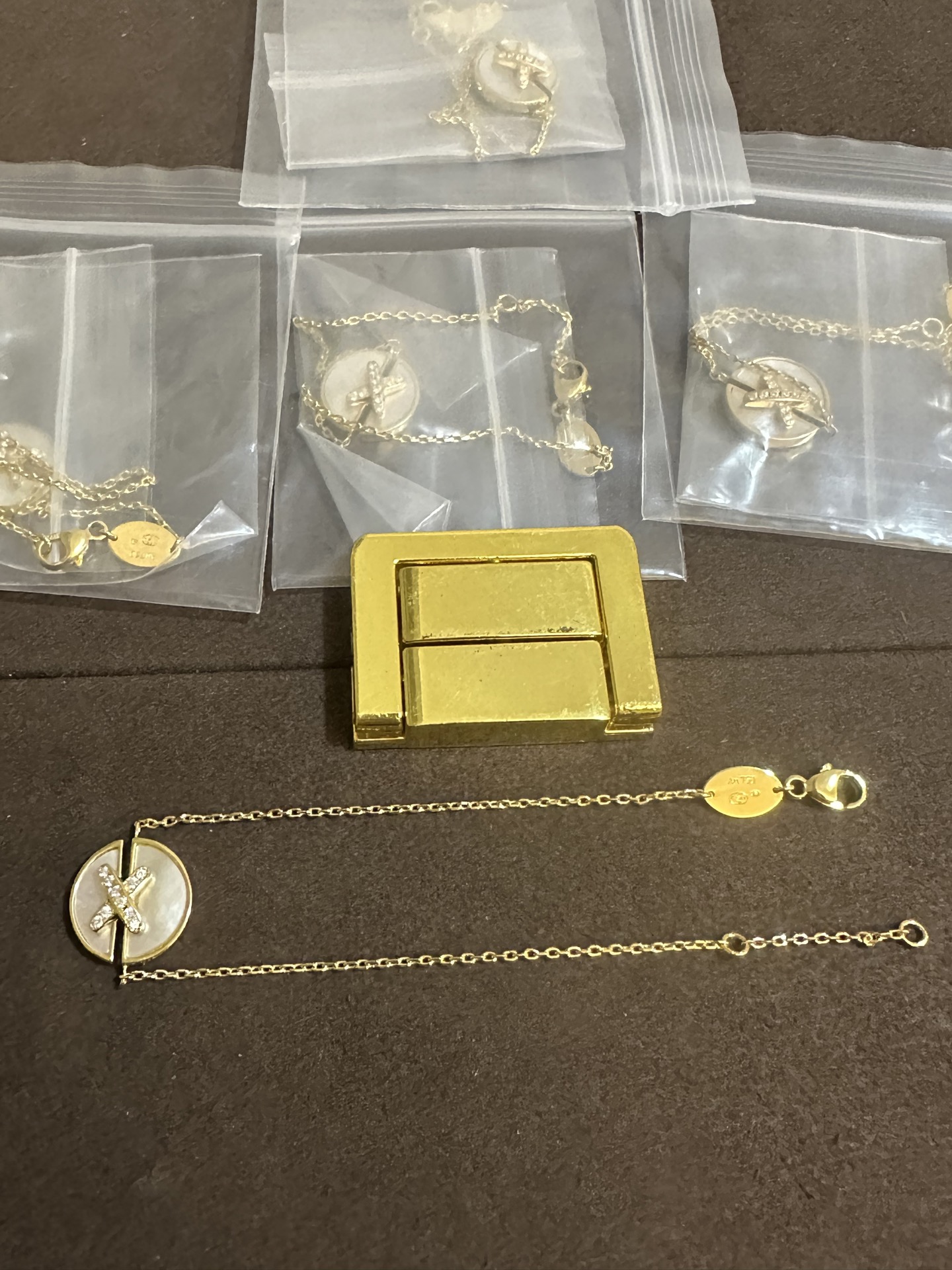 纯银顶级版尚美交叉贝母项链