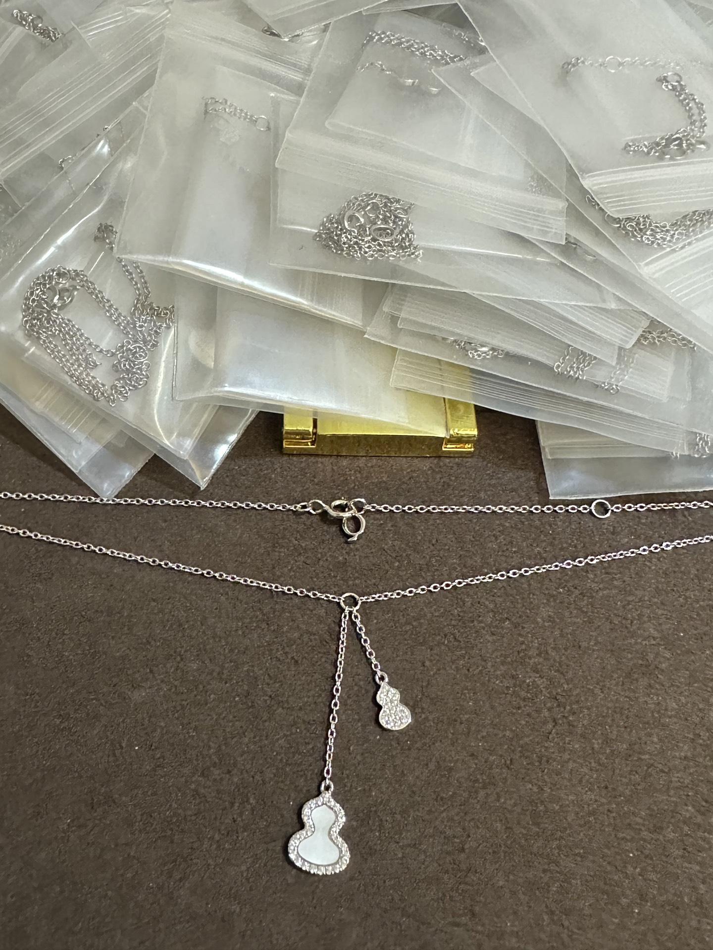 纯银顶级版麒麟流苏葫芦项链