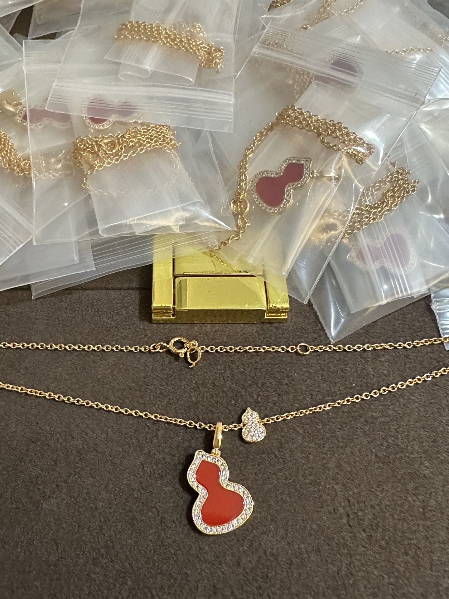 纯银顶级版麒麟中号葫芦项链