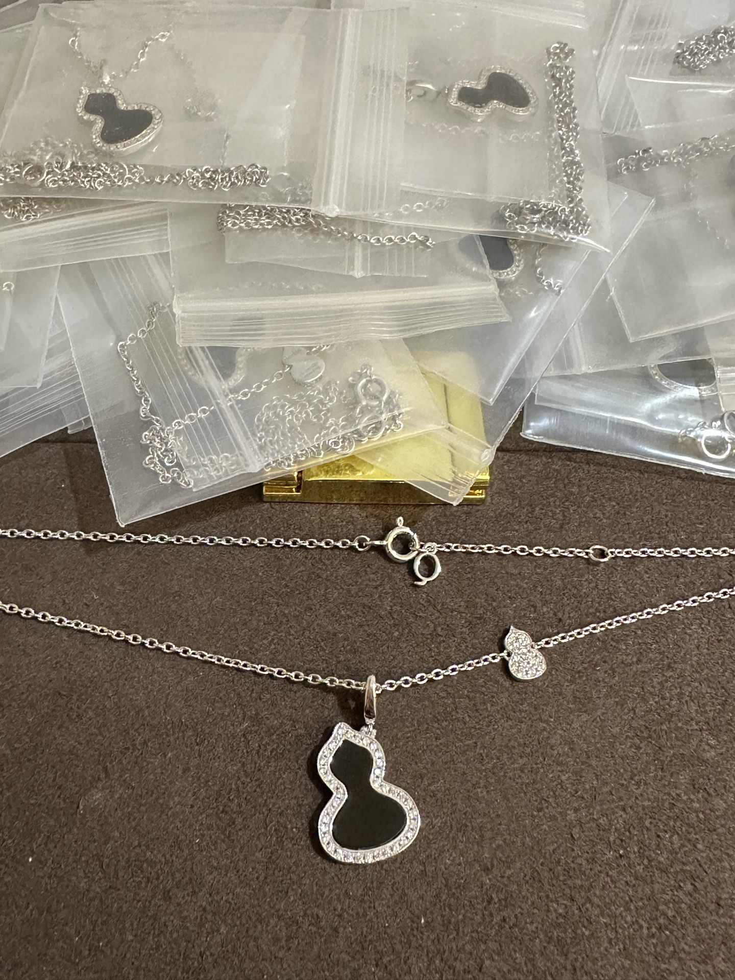 纯银顶级版麒麟中号葫芦项链