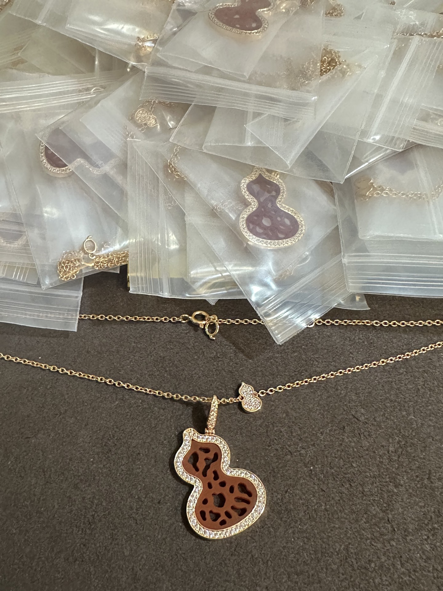 纯银顶级版麒麟镂空葫芦项链