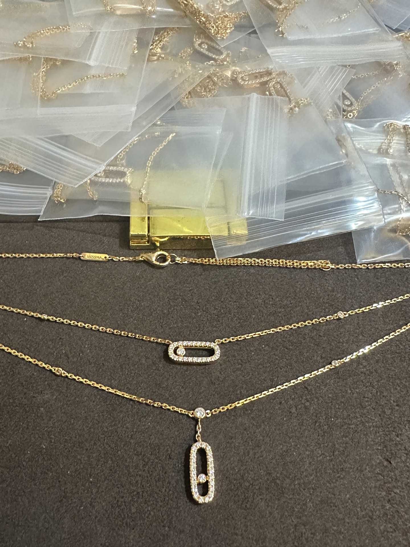 纯银顶级版梅西卡双层项链，(实价)145