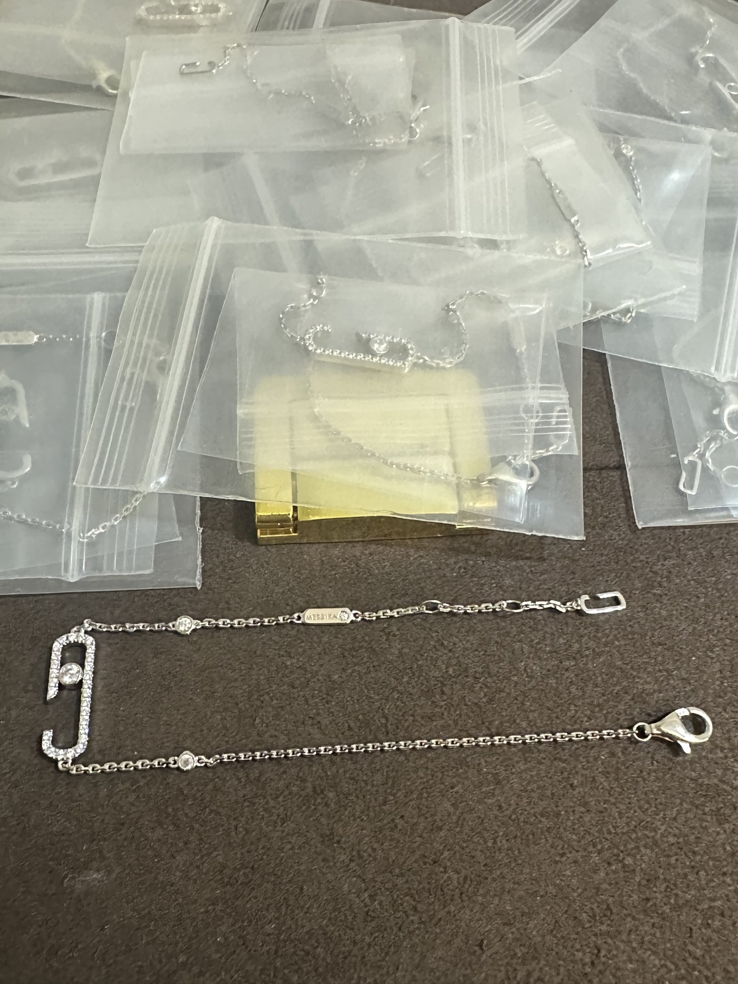 纯银顶级版梅西卡满钻手链，(实价)105