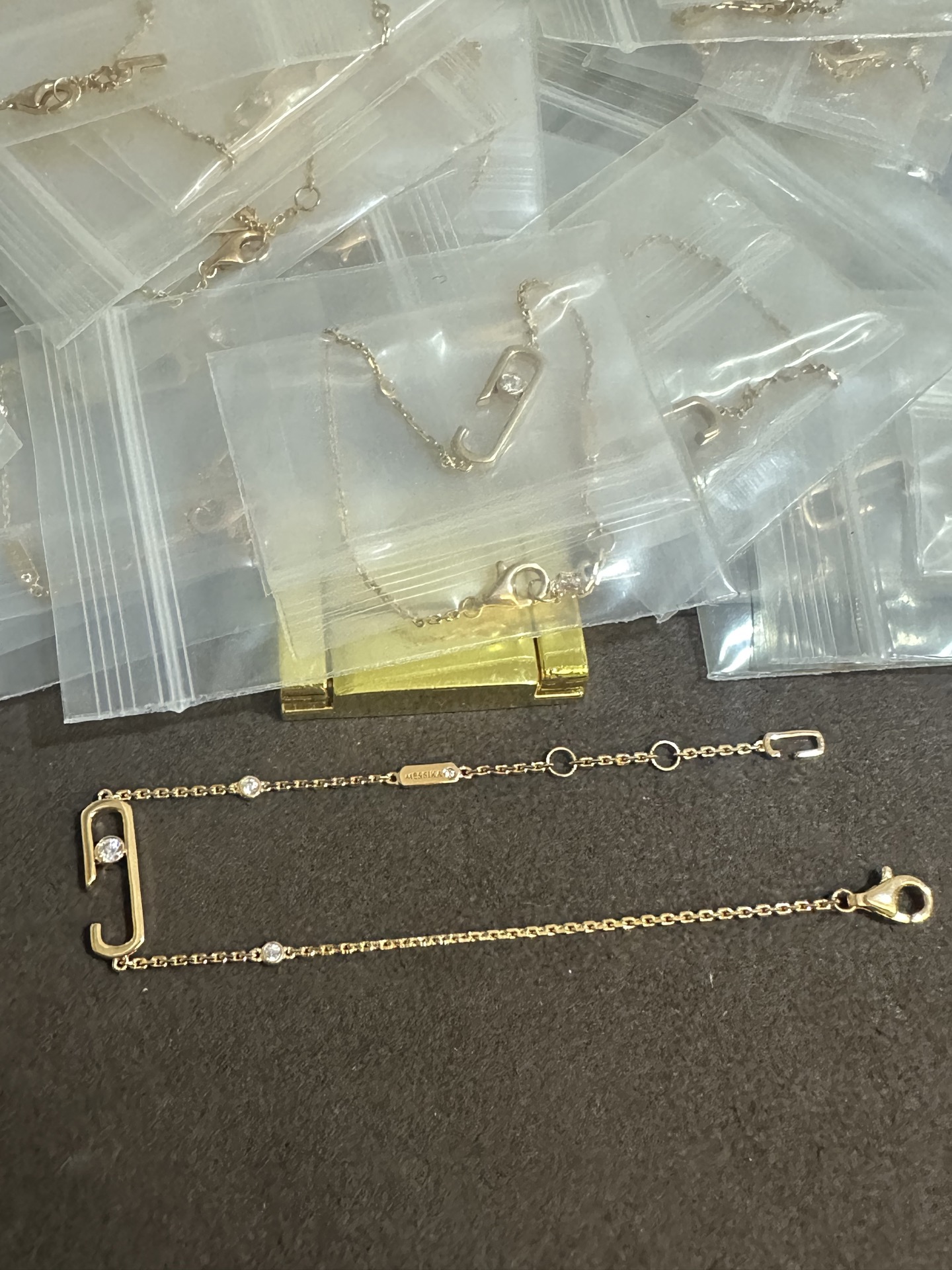 纯银顶级版梅西卡光面手链，(实价)95