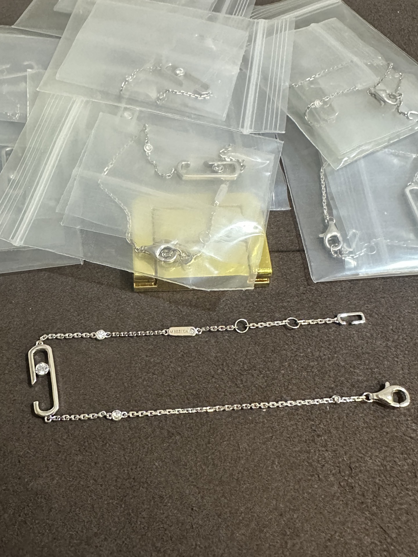 纯银顶级版梅西卡光面手链，(实价)95