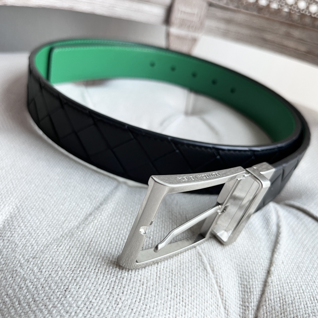Newest Man Knitted Double-Sided Waist Belt with Italian Calves – Premium Quality Purchase - 图片 3
