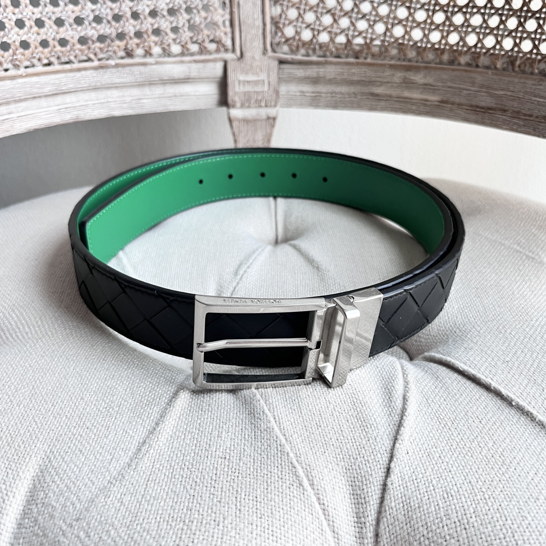 Newest Man Knitted Double-Sided Waist Belt with Italian Calves – Premium Quality Purchase - 图片 2