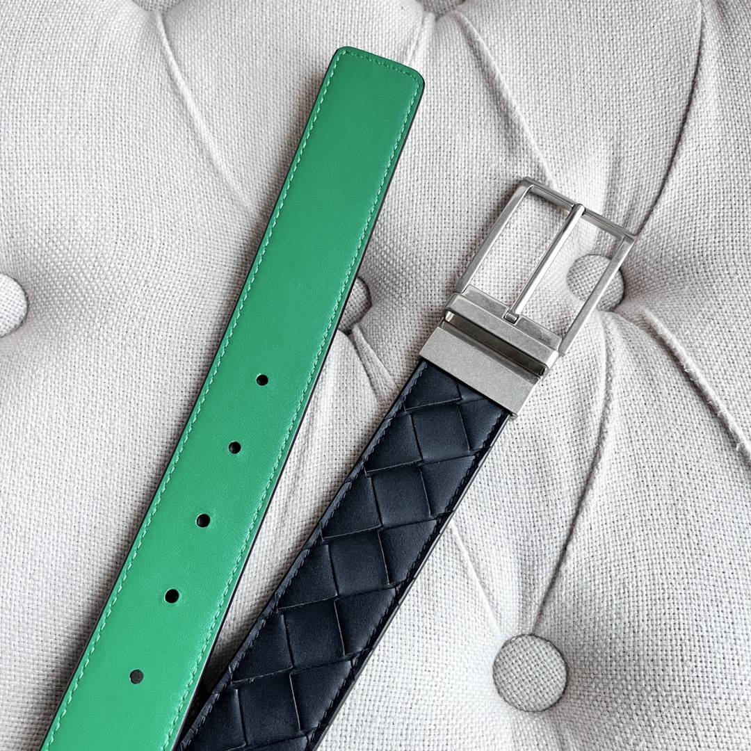 Newest Man Knitted Double-Sided Waist Belt with Italian Calves – Premium Quality Purchase - 图片 4