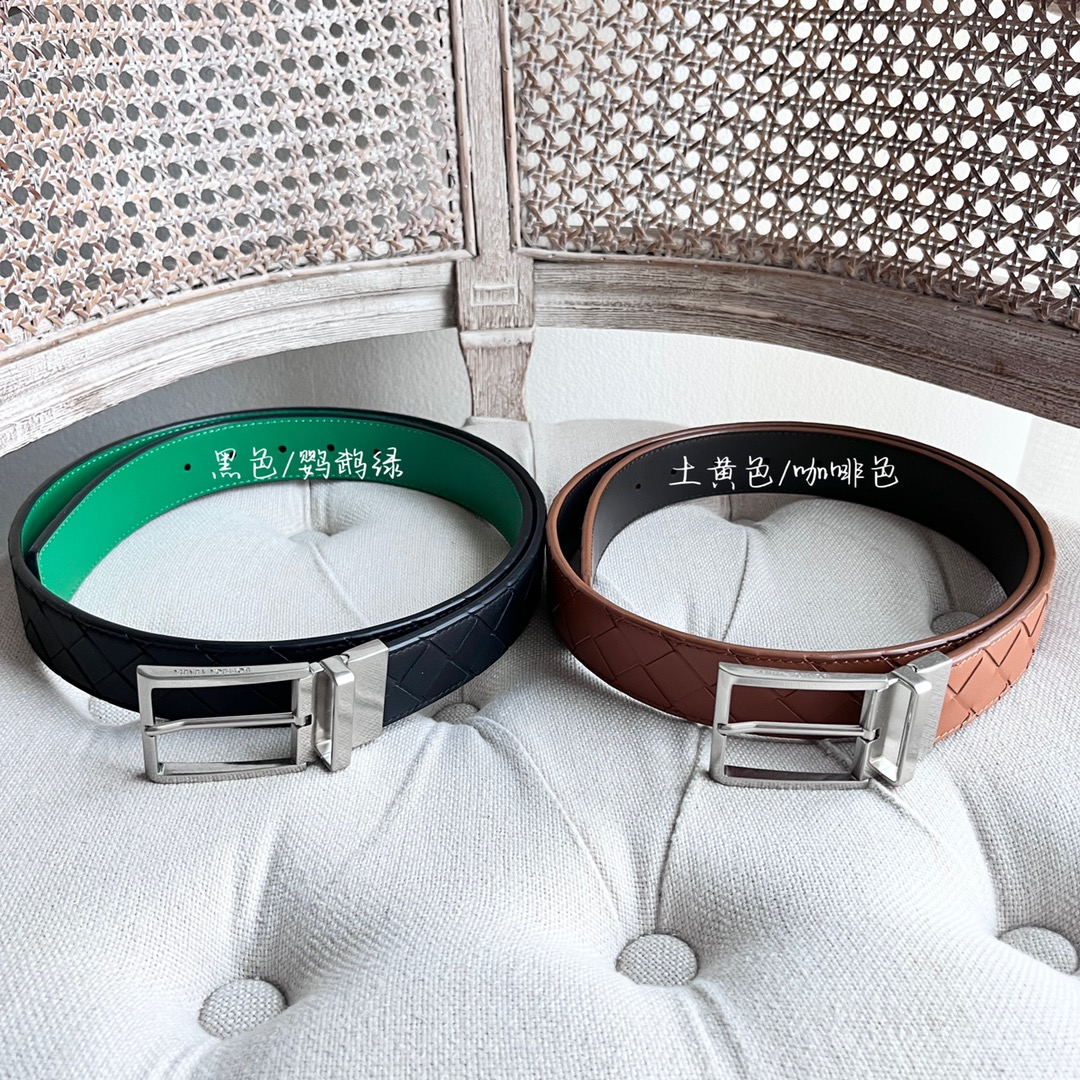 Newest Man Knitted Double-Sided Waist Belt with Italian Calves – Premium Quality Purchase