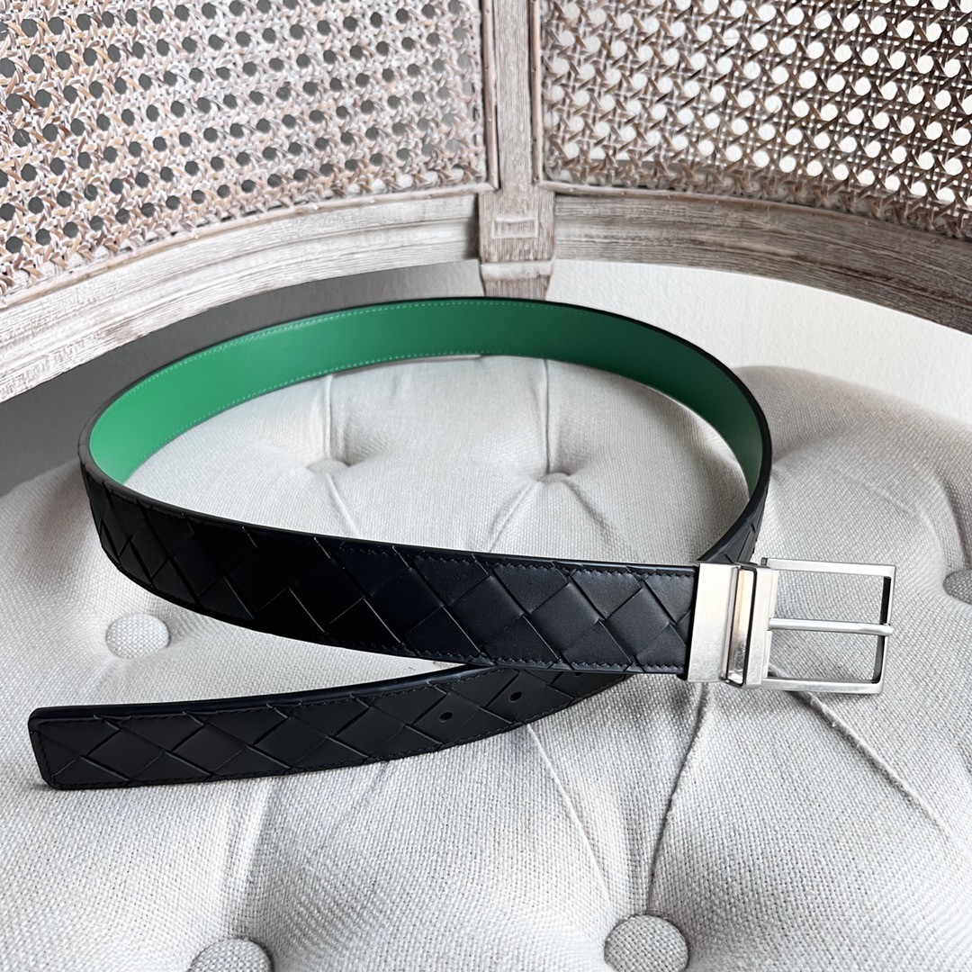 Newest Man Knitted Double-Sided Waist Belt with Italian Calves – Premium Quality Purchase - 图片 5