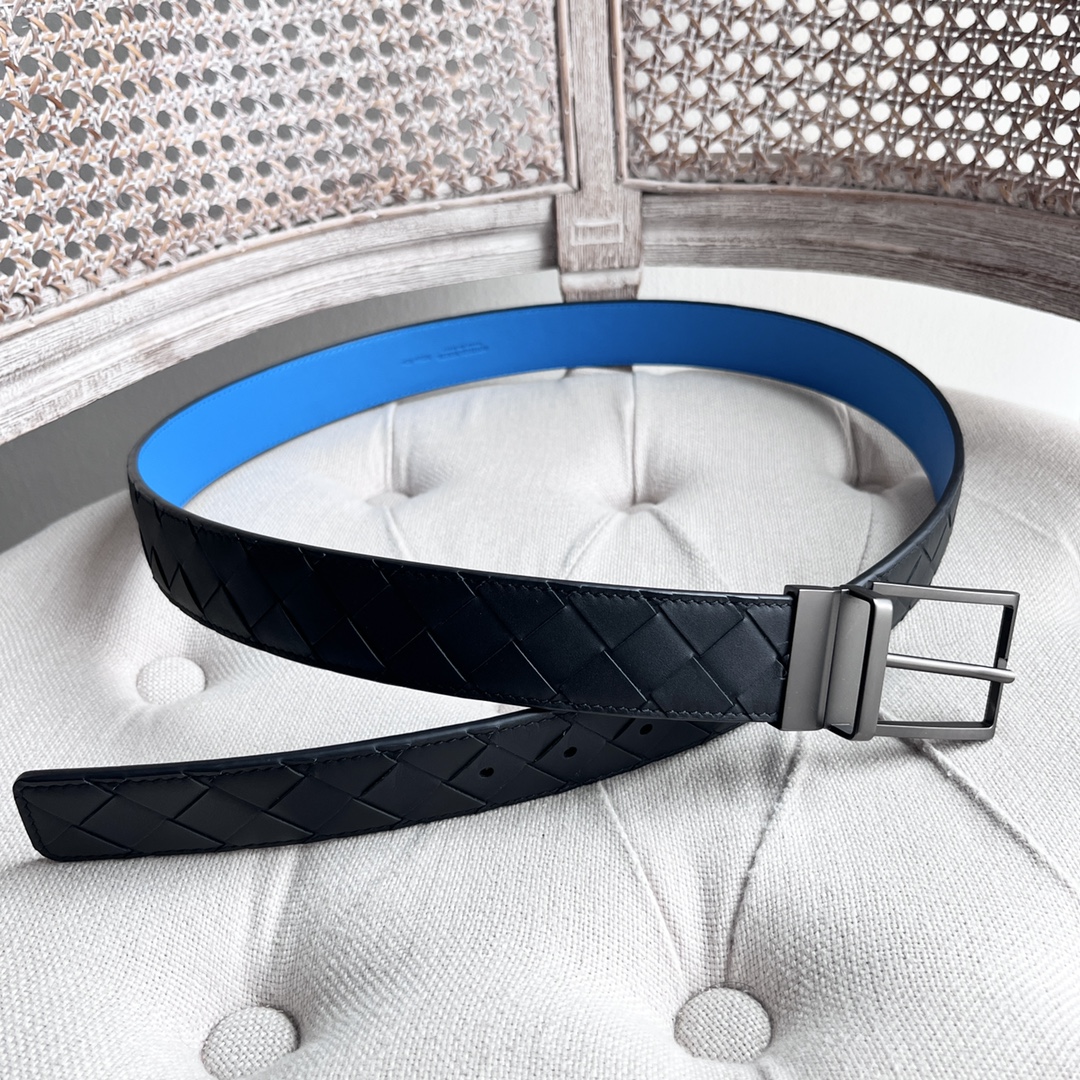 Newest Man Knitted Double-Sided Waist Belt with Italian Calves – Premium Quality Purchase - 图片 5