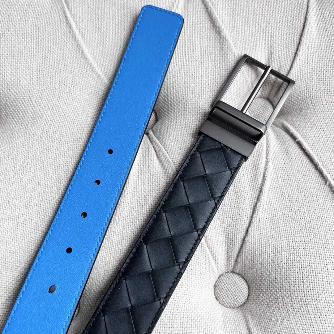 Newest Man Knitted Double-Sided Waist Belt with Italian Calves – Premium Quality Purchase - 图片 4
