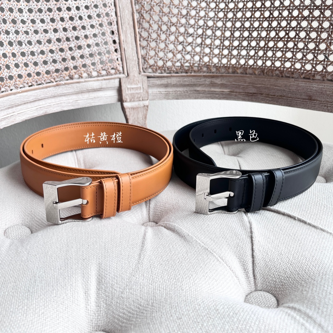 BV新款男士平纹休闲腰带