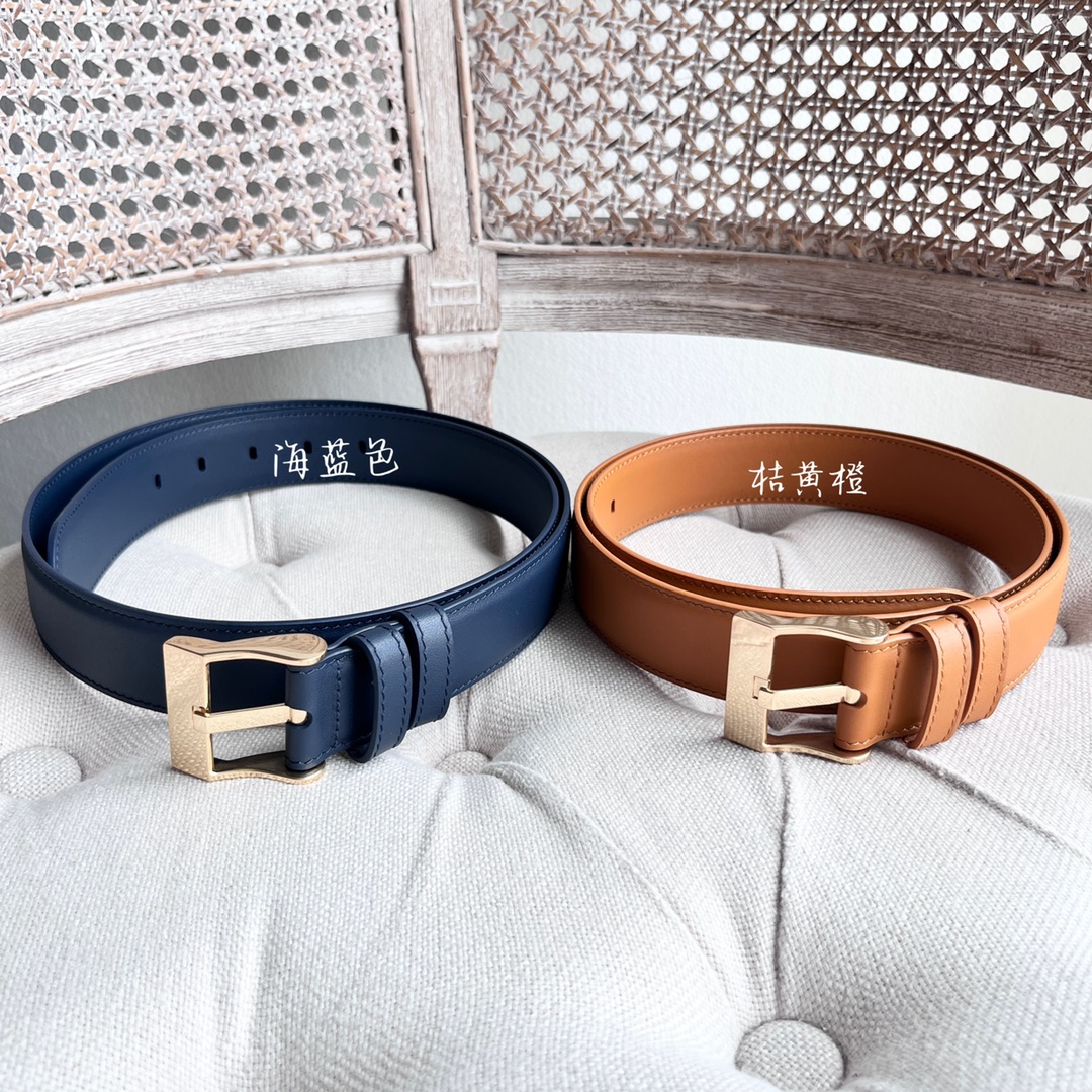 BV新款男士平纹休闲腰带