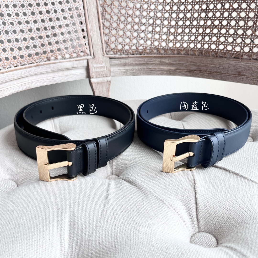 BV新款男士平纹休闲腰带