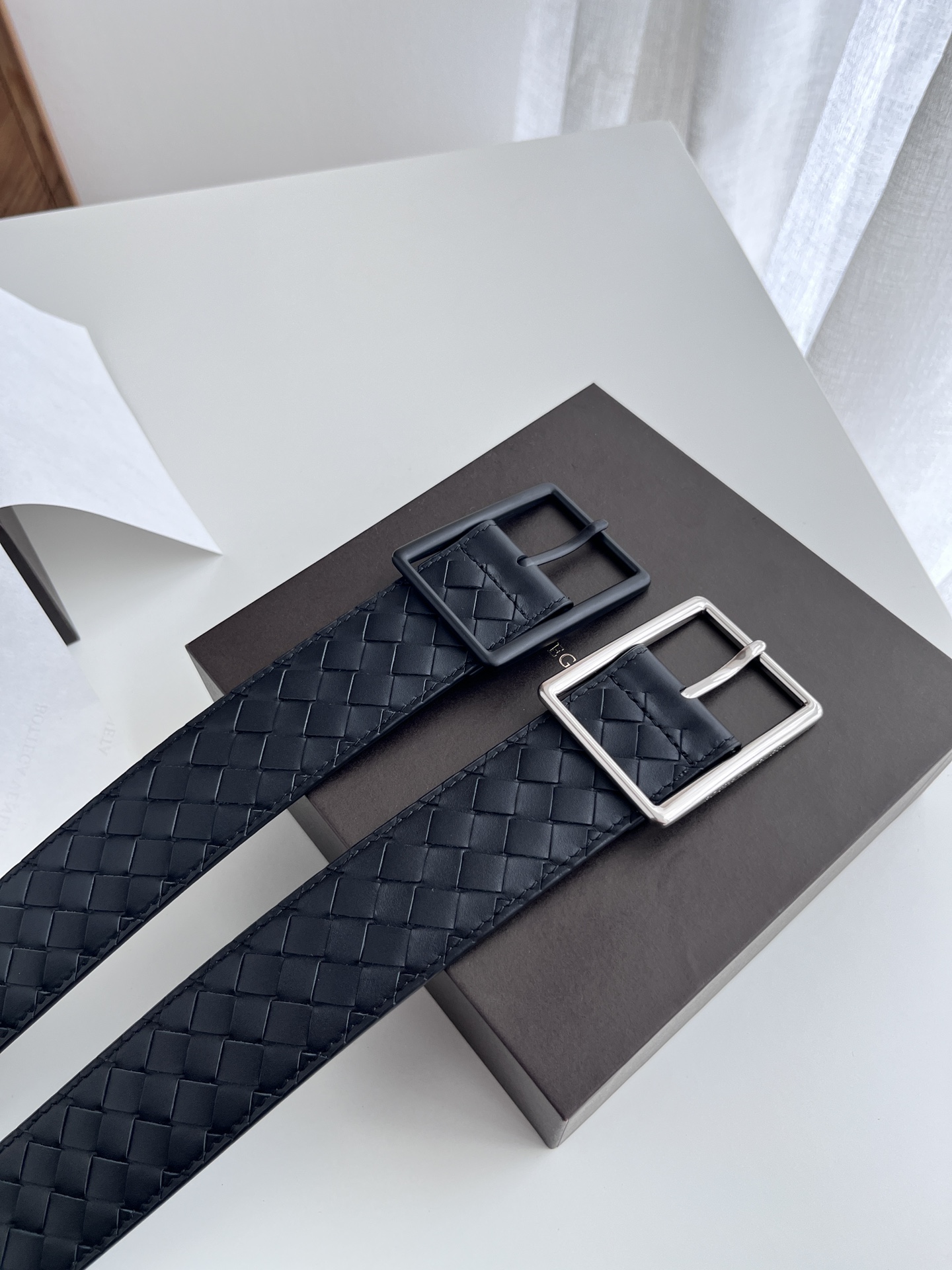 [Bottega Veneta Belts]Bv hand-knitted 4.0 width
