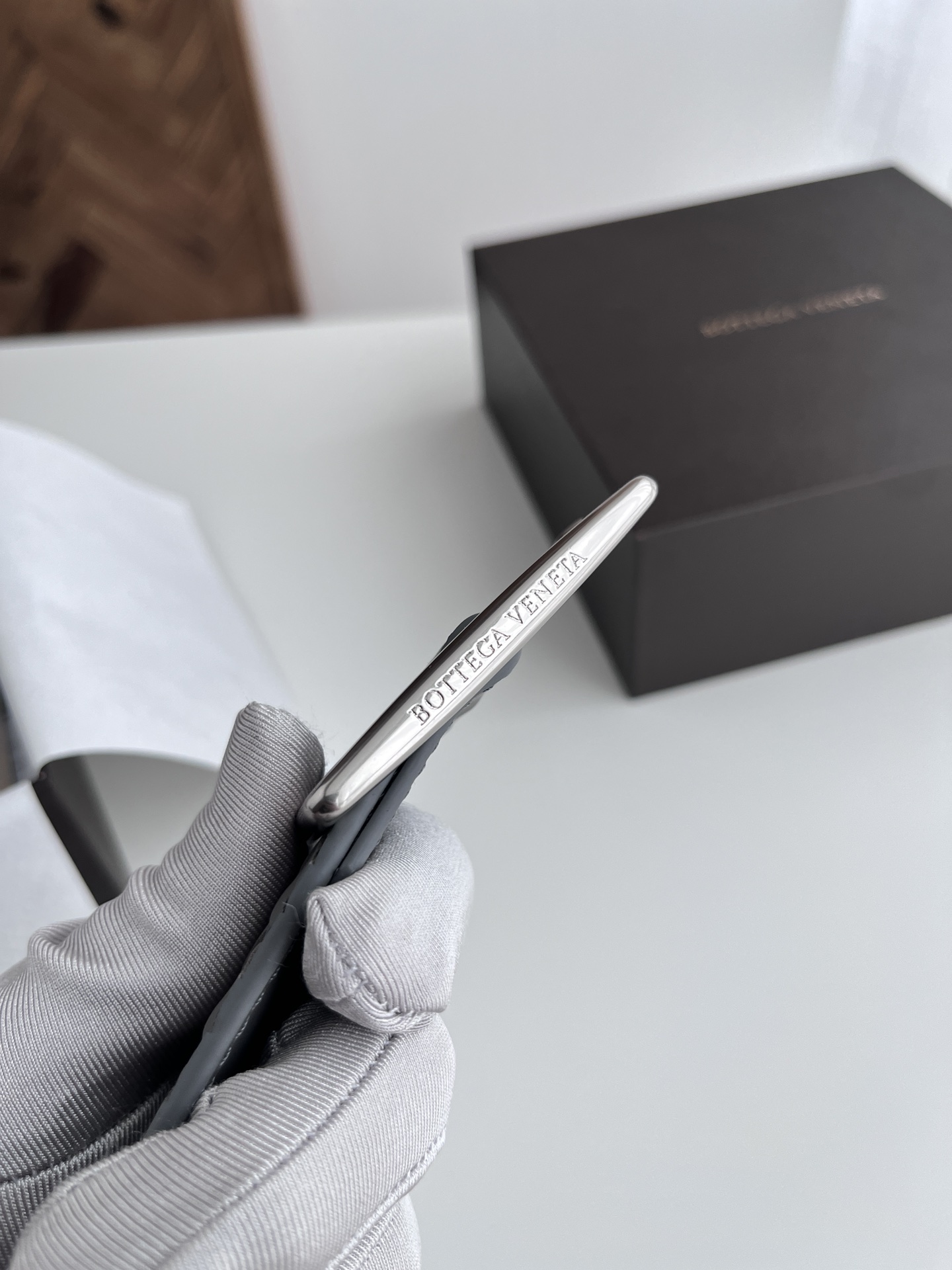  BV 2024新款宽版男士腰带 纯手工小格子intrecciato piccolo编织意大利小牛皮 搭